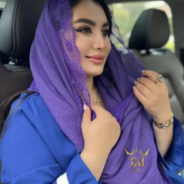 شال ترک دانتل پهن کد 2376